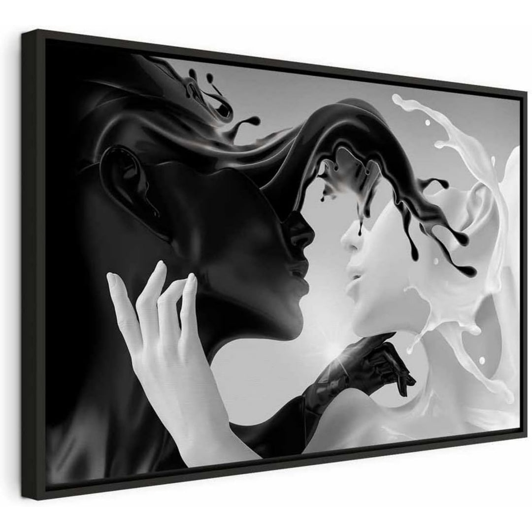 Arredo per soggiorno murando Quadro Cornice Moderno Soggiorno nero