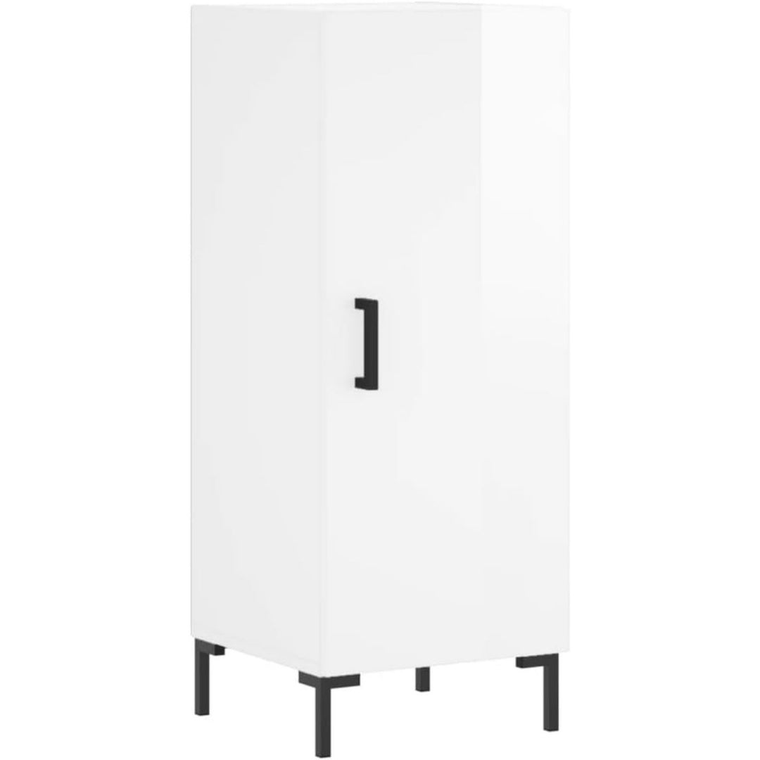 Credenza da soggiorno con ante struttura in metallo bianco