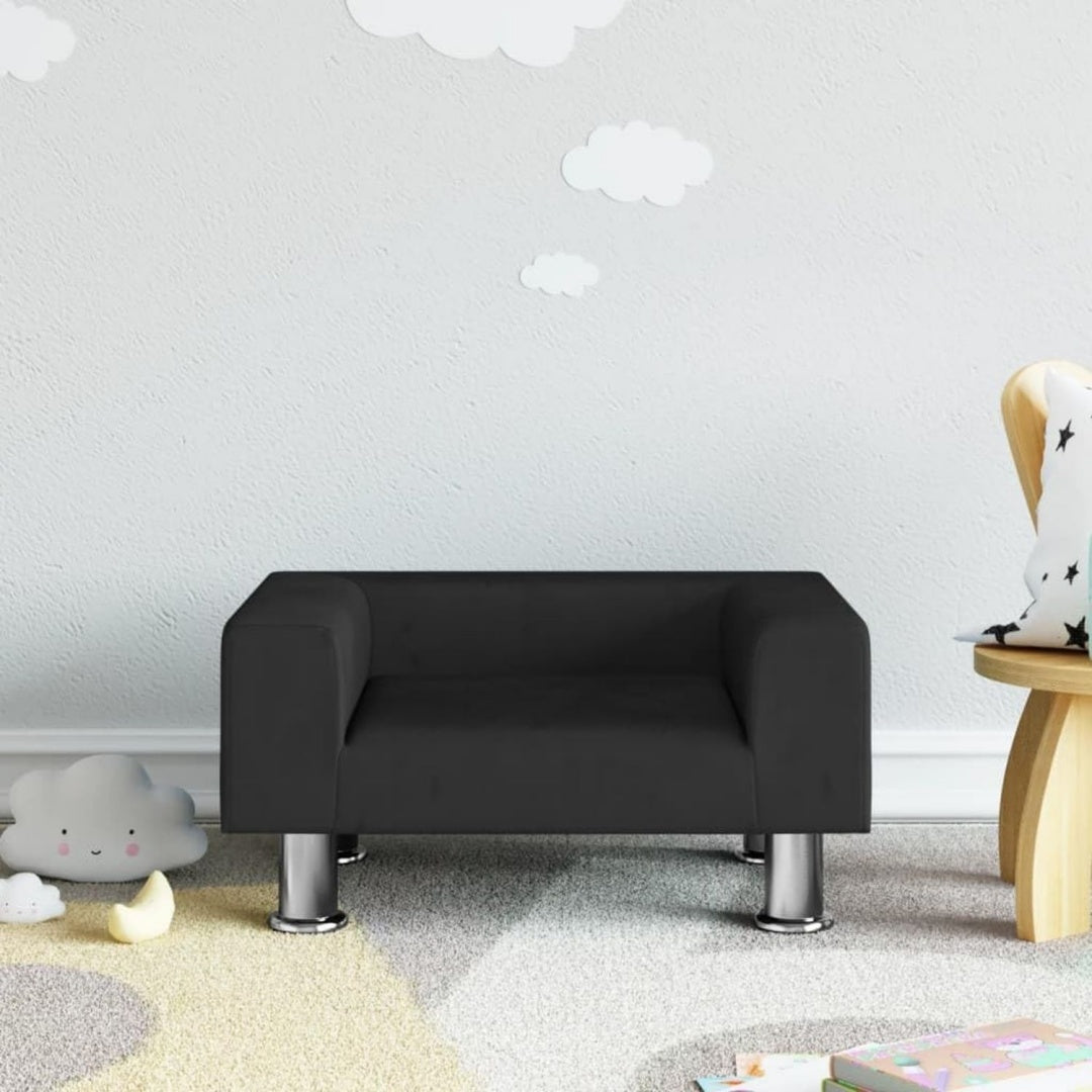 Divano confortevole struttura in acciaio rivestimento in velluto nero
