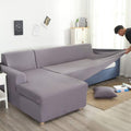 Divano confortevole Copridivano Divano L,qualita Slipcovers Mobili nero