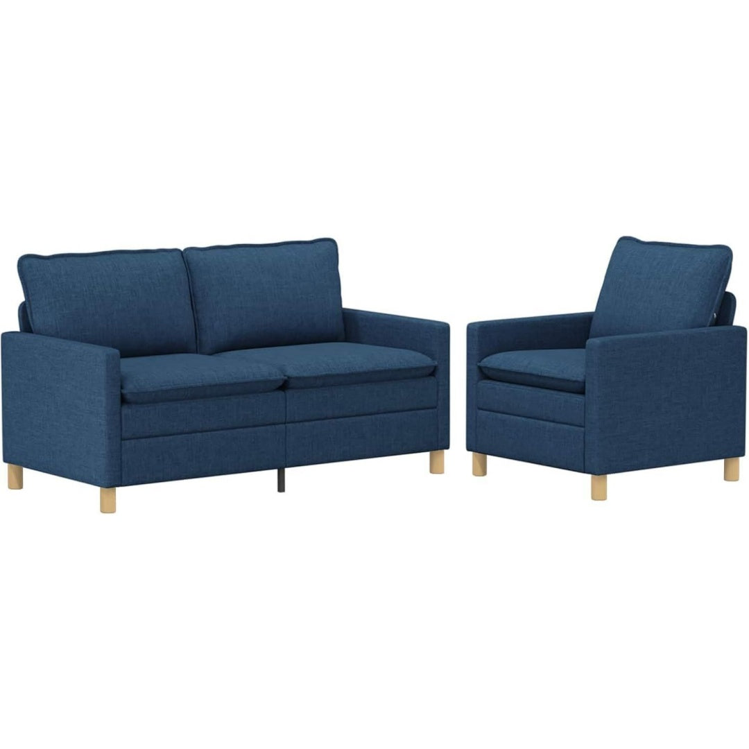 Arredo per soggiorno regolabile con braccioli blu