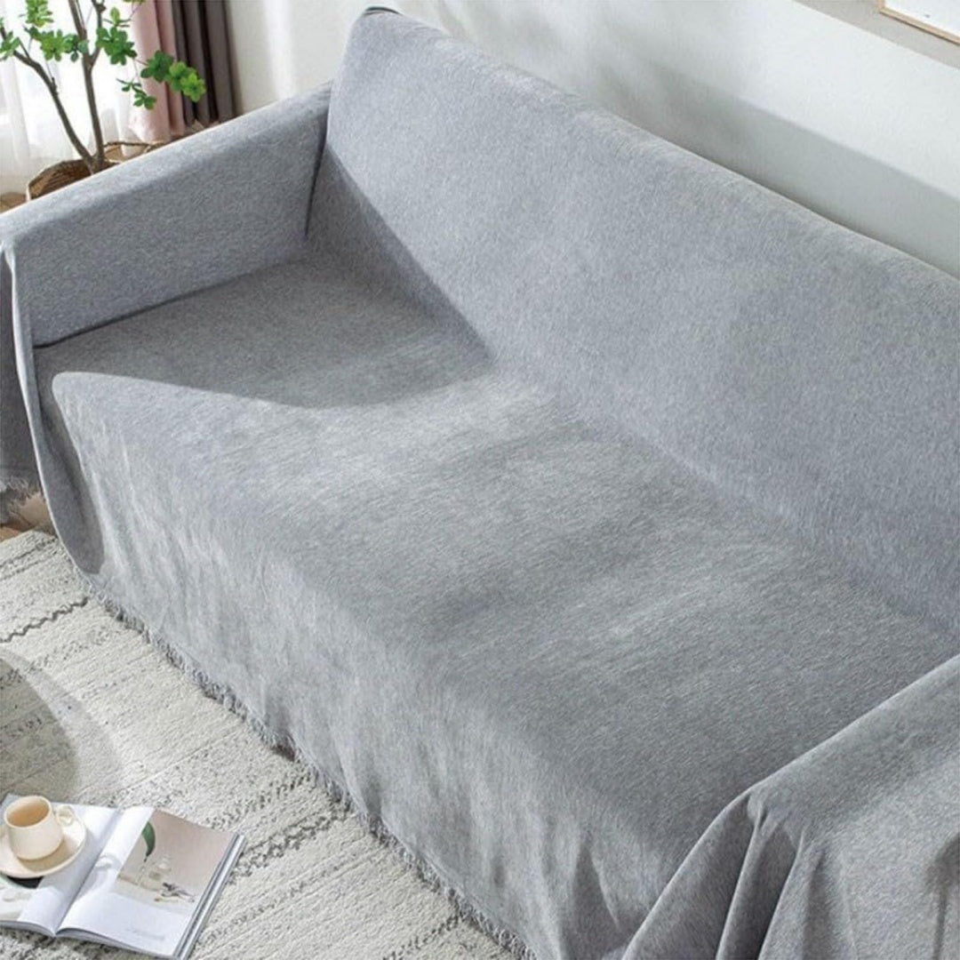 Divano confortevole nero con ante rivestimento in tessuto