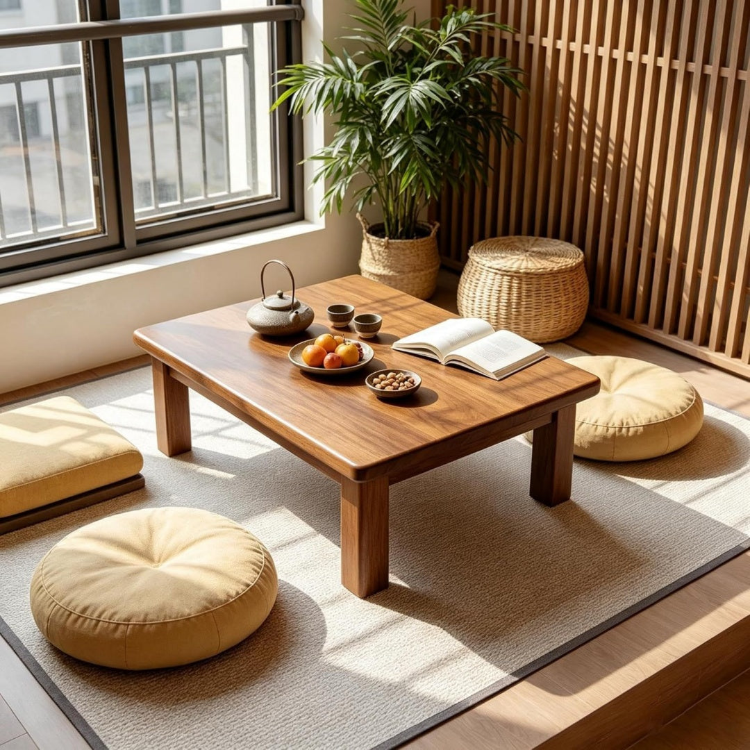 Arredo per soggiorno Tavolo Suolo Giapponese Altare Meditazione naturale