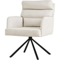 Seduta lounge regolabile girevole beige