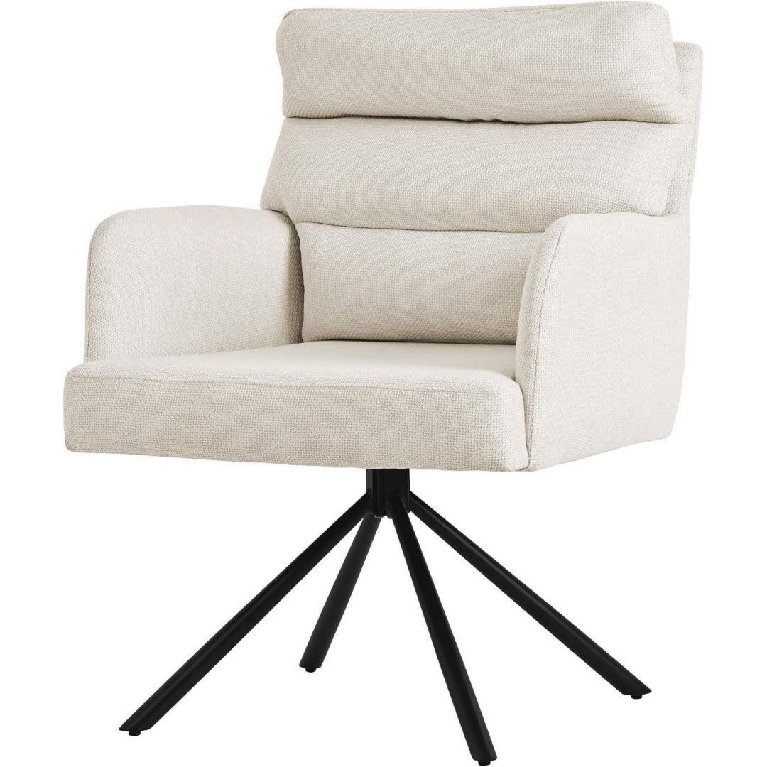 Seduta lounge regolabile girevole beige