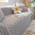 Divano confortevole KnSam Copridivano stile bohemien, copridivano grigio